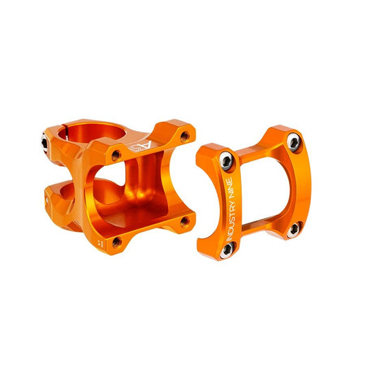 Stems Industry Nine Industry Nine A318 Stem - 50mm 31.8mm Clamp +/-4.4 1 1/8" Aluminum Orange Dark Orange