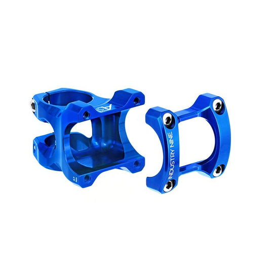 Stems Industry Nine Industry Nine A318 Stem - 40mm 31.8mm Clamp +/-4.4 1 1/8" Aluminum Blue Medium Blue