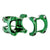 Stems Industry Nine Industry Nine A318 Stem - 50mm 31.8mm Clamp +/-4.4 1 1/8" Aluminum Green Sea Green