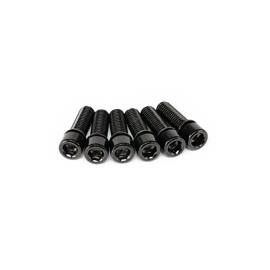 Stem Accessories Salt Salt Solid 6-Pack 6mm Hex M8x25mm Set Black
