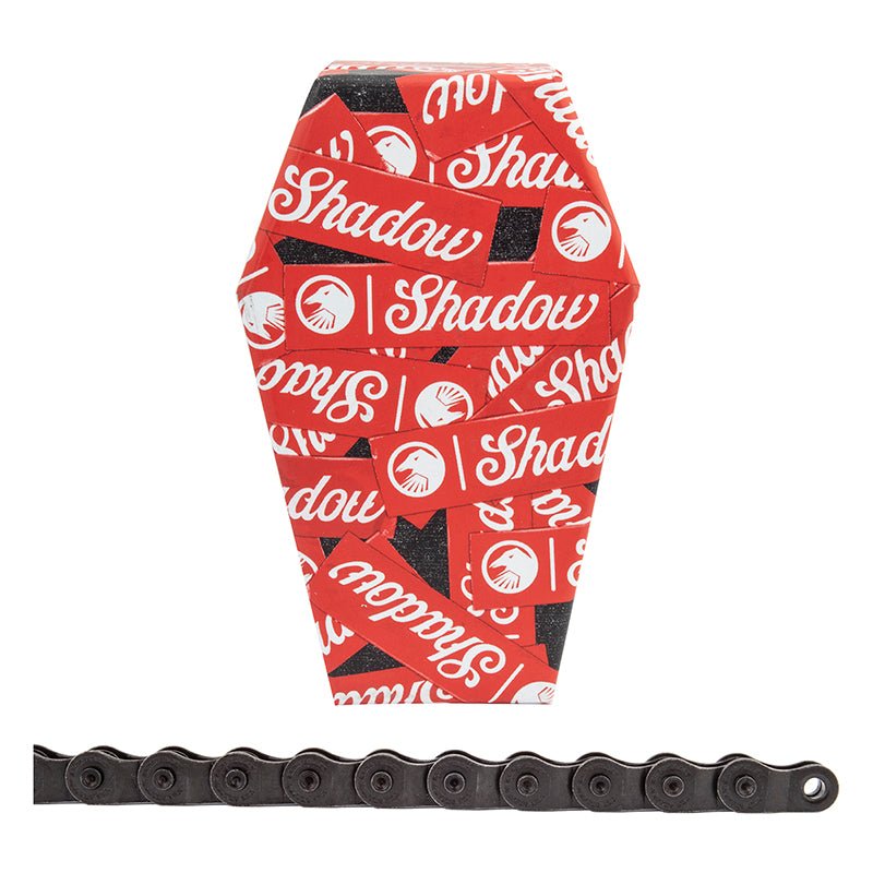 Chains The Shadow Conspiracy The Shadow Conspiracy Interlock V2 Chain - Single Speed 1/2" x 1/8" 98 Links Half Link Chain BLK Chocolate