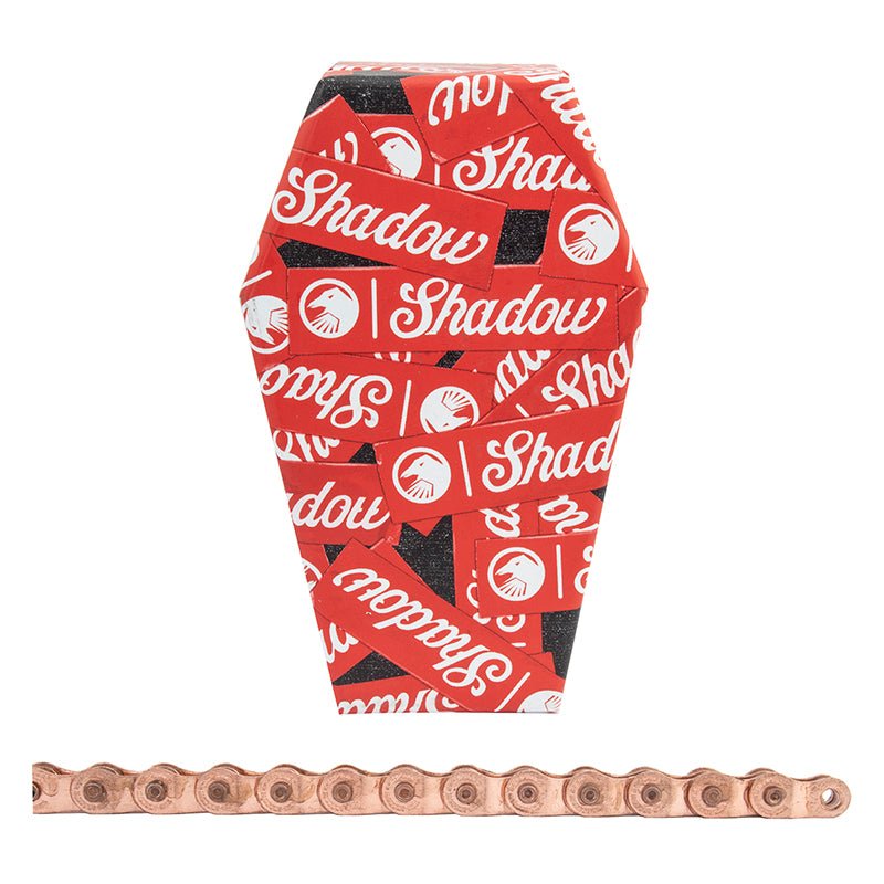 Chains The Shadow Conspiracy The Shadow Conspiracy Interlock V2 Chain - Single Speed 1/2" x 1/8" 98 Links Half Link Chain Copper Chocolate