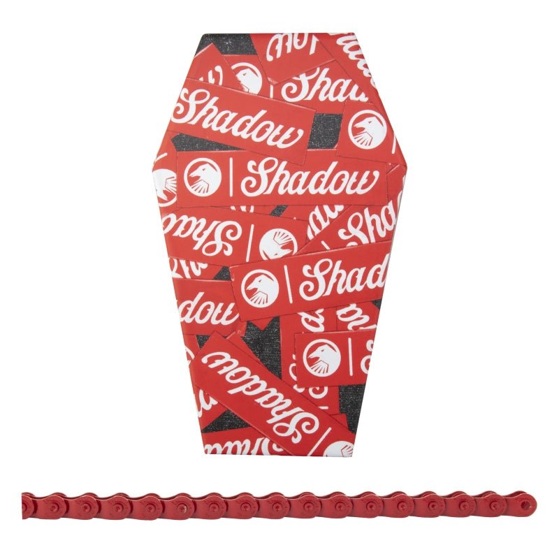 Chains The Shadow Conspiracy The Shadow Conspiracy Interlock V2 Chain - Single Speed 1/2" x 1/8" 98 Links Half Link Chain Red Maroon