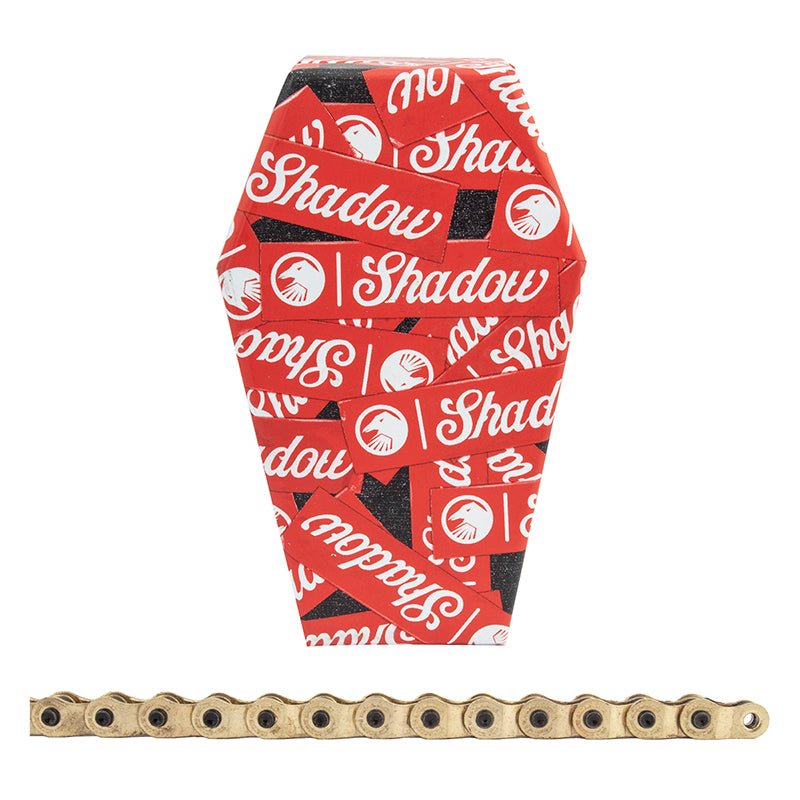 Chains The Shadow Conspiracy The Shadow Conspiracy Interlock V2 Chain - Single Speed 1/2" x 1/8" 98 Links Half Link Chain Gold Chocolate