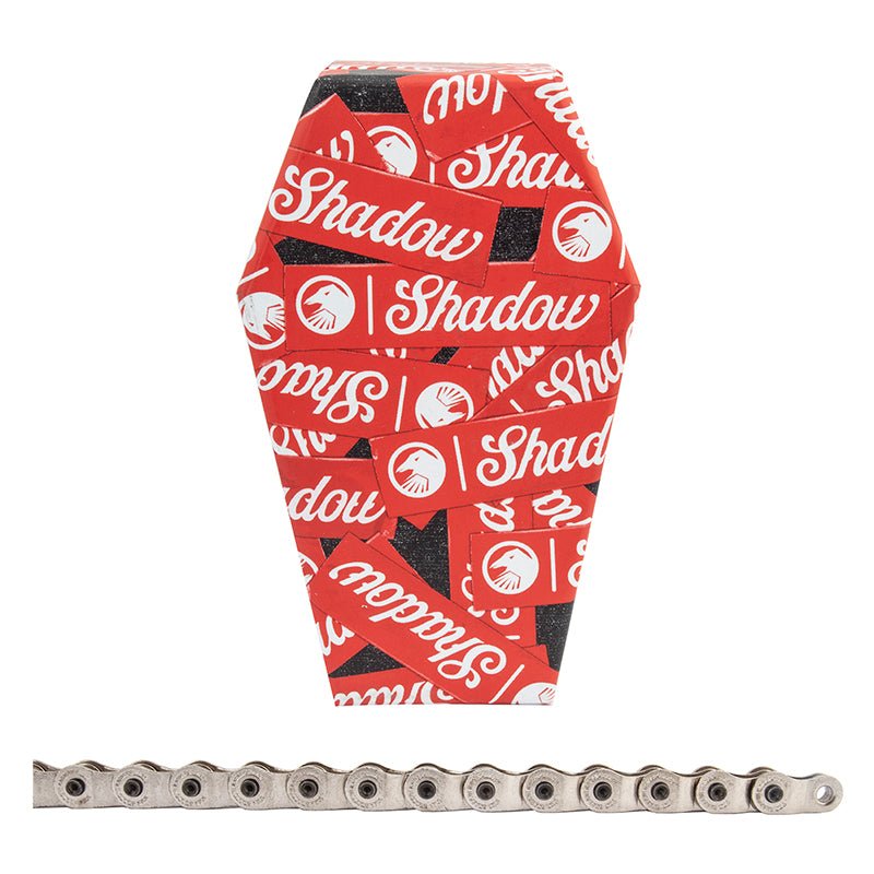 Chains The Shadow Conspiracy The Shadow Conspiracy Interlock V2 Race Chain - Single Speed 3/32" 98 Links Half Link Chain Silver Chocolate
