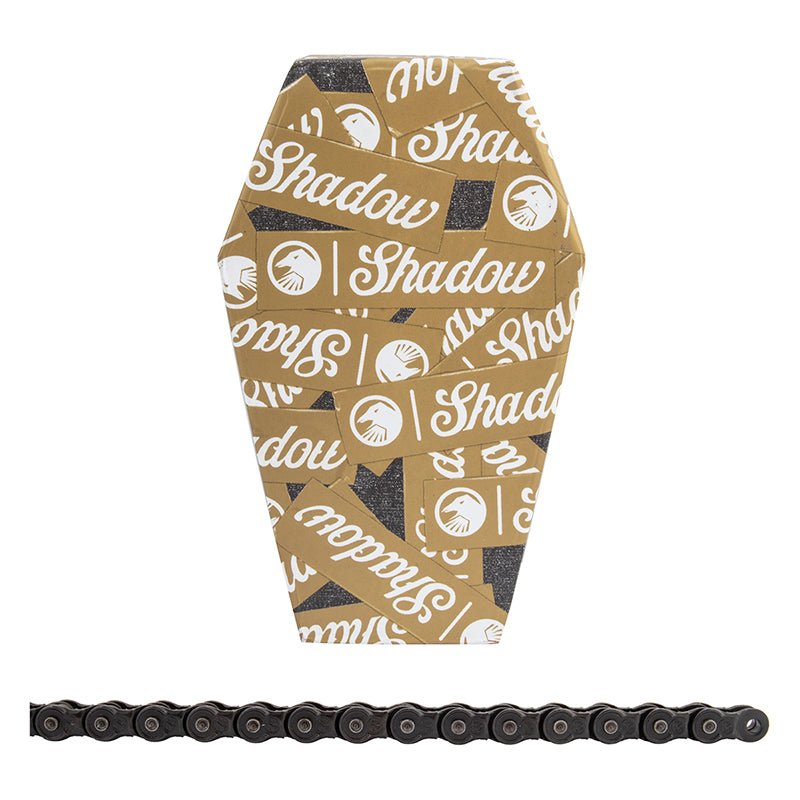 Chains The Shadow Conspiracy The Shadow Conspiracy Interlock Supreme Chain - Single Speed 1/2" x 1/8" 98 Links Half Link Chain BLK Dark Khaki