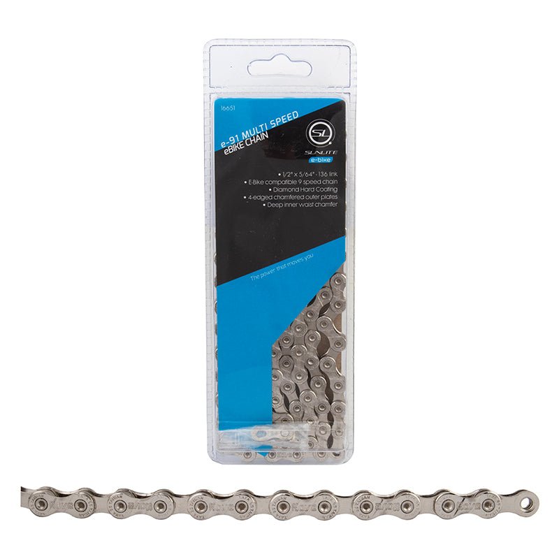Chains Sunlite Sunlite e91 9 Speed Chain Dark Gray