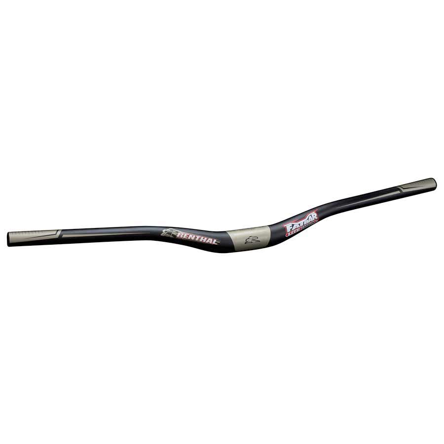 Handlebars Renthal Renthal Fatbar Lite Carbon 35 MTB Handlebar Diameter: 35mm 760mm Rise: 20mm Black Dark Slate Gray