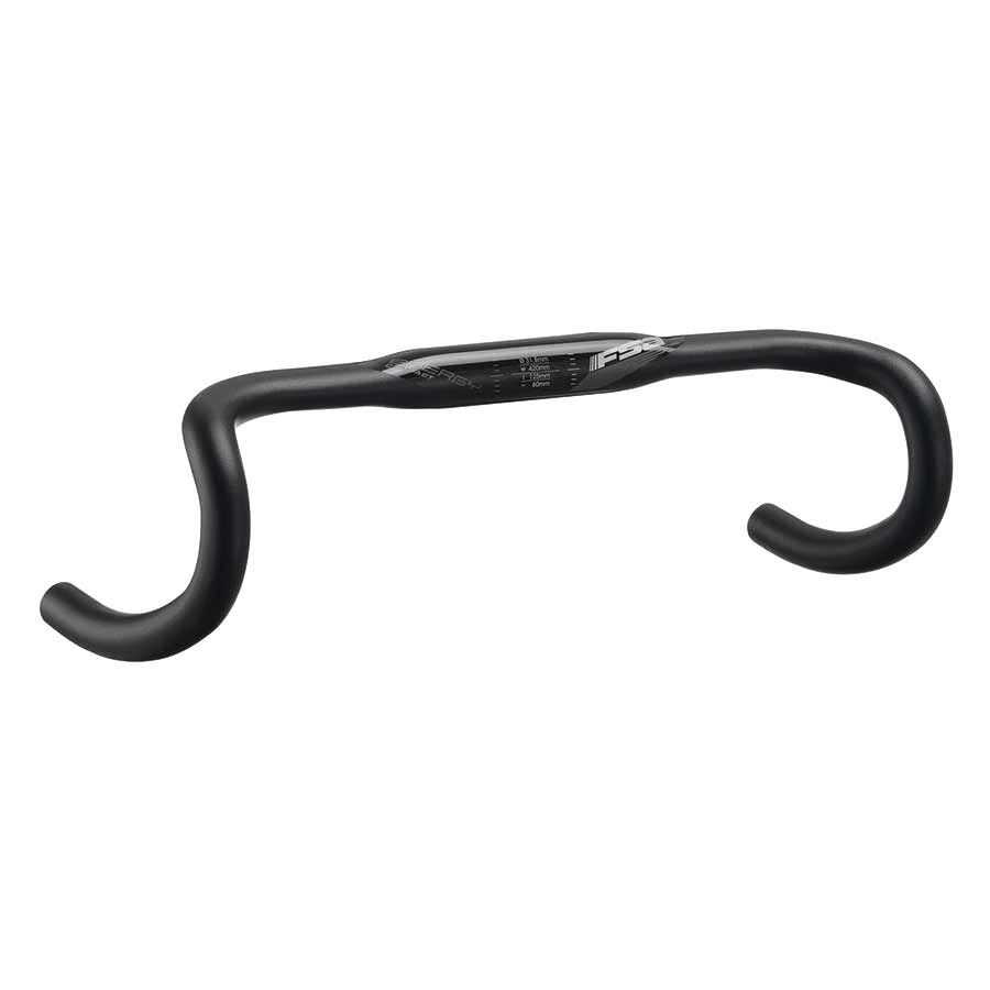 Handlebars FSA Full Speed Ahead Energy Compact SCR Handlebar - 31.8 Clamp 40cm Black Dark Slate Gray