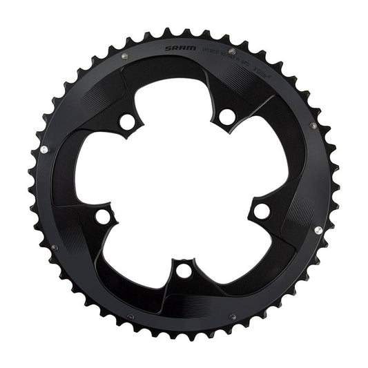 Chainrings SRAM SRAM Force 22 50T 110mm BCD YAW Chainring BLK Hidden Non-Hidden Bolt Use 34T Dark Slate Gray