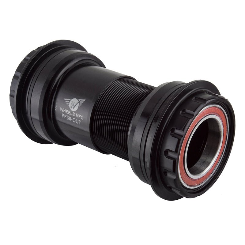 Bottom Brackets Wheels Manufacturing Wheels Manufacturing PressFit 30 to Shimano Bottom Bracket Angular Contact Bearings BLK Cups Dark Slate Gray