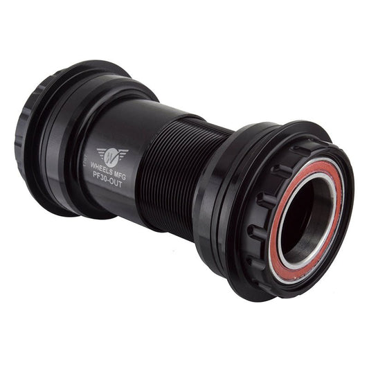 Bottom Brackets Wheels Manufacturing Wheels Manufacturing PressFit 30 to Shimano Bottom Bracket Angular Contact Bearings BLK Cups Dark Slate Gray