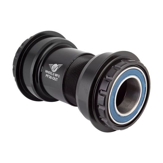 Bottom Brackets Wheels Manufacturing Wheels Manufacturing PressFit 30 to SRAM Bottom Bracket Angular Contact Bearings BLK Cups Dark Slate Gray