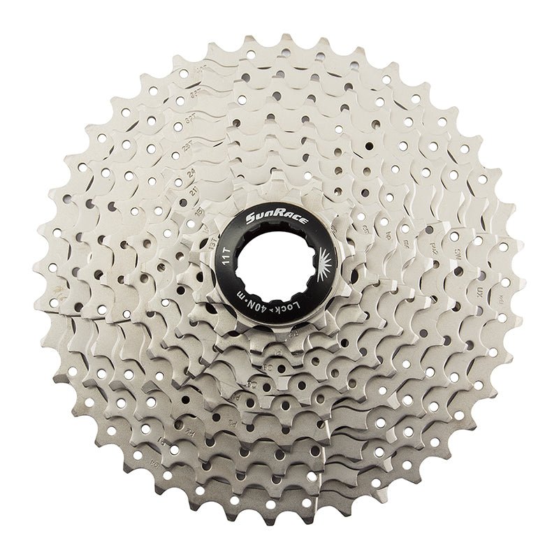 Cassettes and Cogs SunRace SunRace MS3 Cassette - 10 Speed 11-40t Silver Light Gray