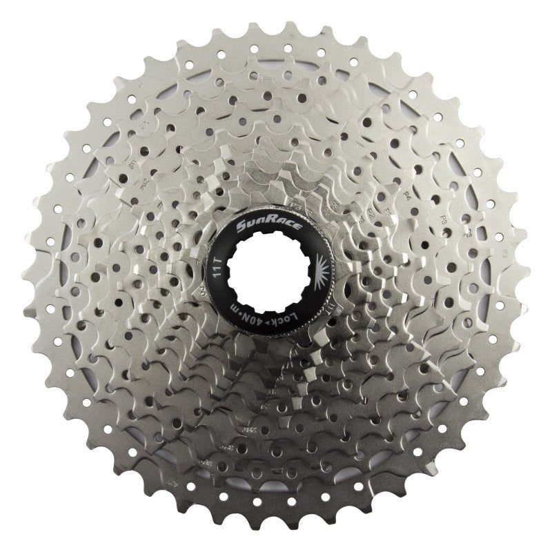 Cassettes and Cogs SunRace SunRace MS8 Cassette - 11 Speed 11-42t Silver Gray