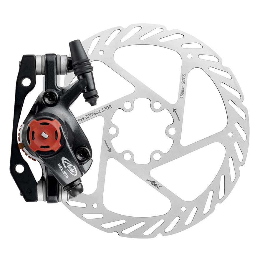Disc Brake & Lever SRAM SRAM BB-7 Mtn G2 Mech Disc Brake 160mm Rotor Light Gray
