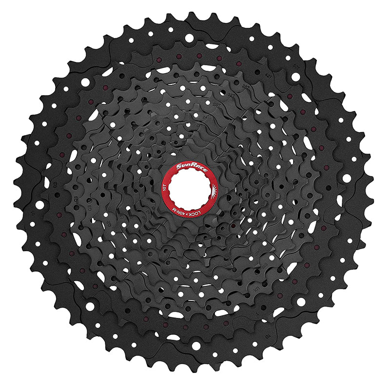 Cassettes and Cogs SunRace SunRace MZ91X Cassette - 12-Speed 10-50t Black Chrome For XD Driver Body Dark Slate Gray