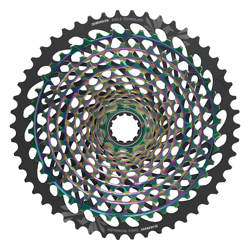 Cassettes and Cogs SRAM SRAM XX1 Eagle AXS XG-1299 Cassette - 12-Speed 10-50t Rainbow For XD Driver Body Dark Slate Gray