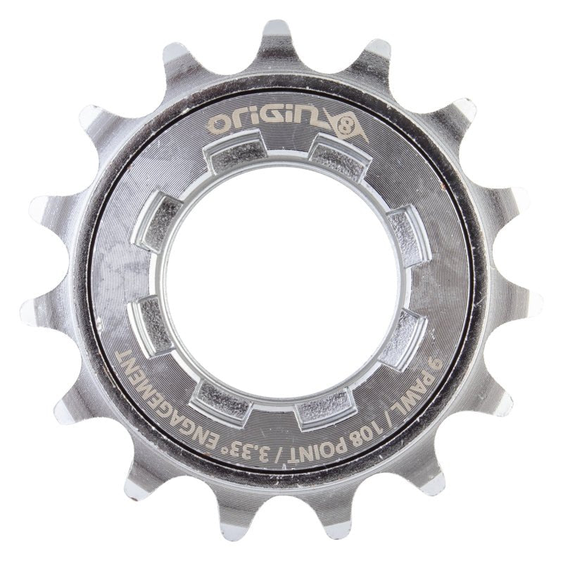 Freewheels Origin8 Origin8 Hornet 108 Performance Freewheel 15T x 1/8` Single M30x1mm Chrome Dark Gray