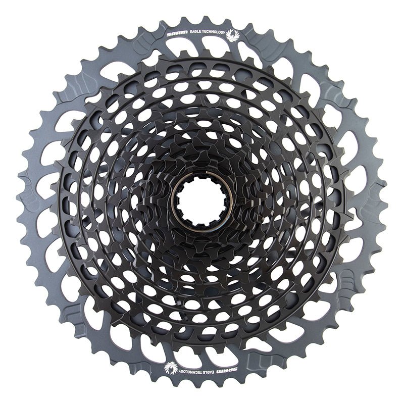 Cassettes and Cogs SRAM SRAM X01 Eagle XG-1295 Cassette - 12-Speed 10-52t Black For XD Driver Body Dark Slate Gray
