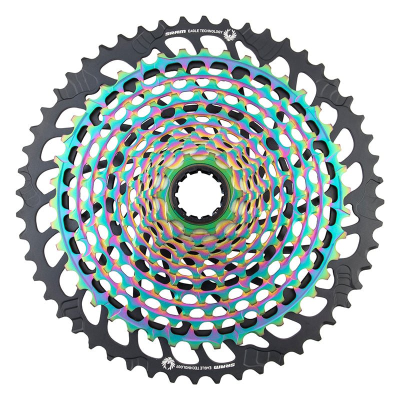 Cassettes and Cogs SRAM SRAM XX1 Eagle XG-1299 Cassette - 12-Speed 10-52t Rainbow For XD Driver Body Dark Slate Gray