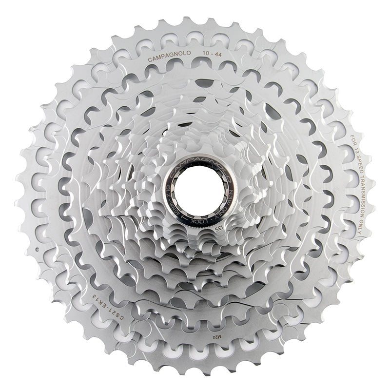 Cassettes and Cogs Campagnolo Campagnolo EKAR Cassette - 13-Speed 10-44t Silver For N3W Driver Body Gray