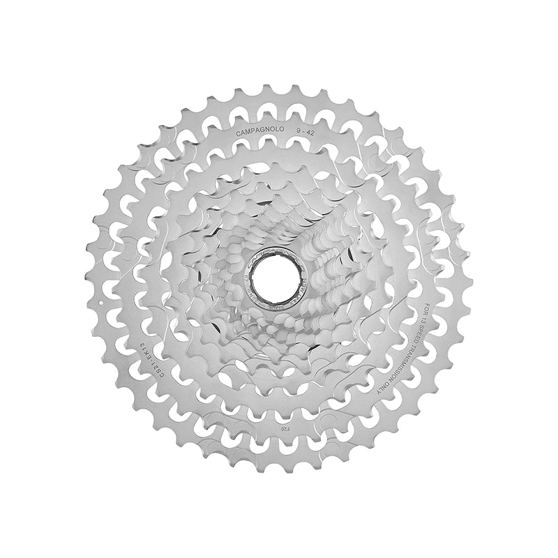 Cassettes and Cogs Campagnolo Campagnolo EKAR Cassette - 13-Speed 9-42t Silver For N3W Driver Body Gray