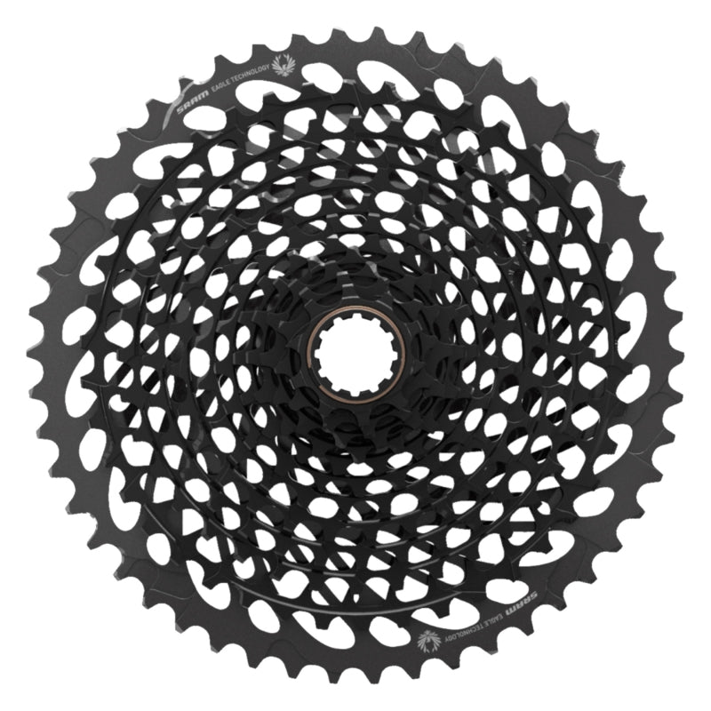 Cassettes and Cogs SRAM SRAM X01 Eagle XG-1295 Cassette - 12-Speed 10-50t Black For XD Driver Body Dark Slate Gray
