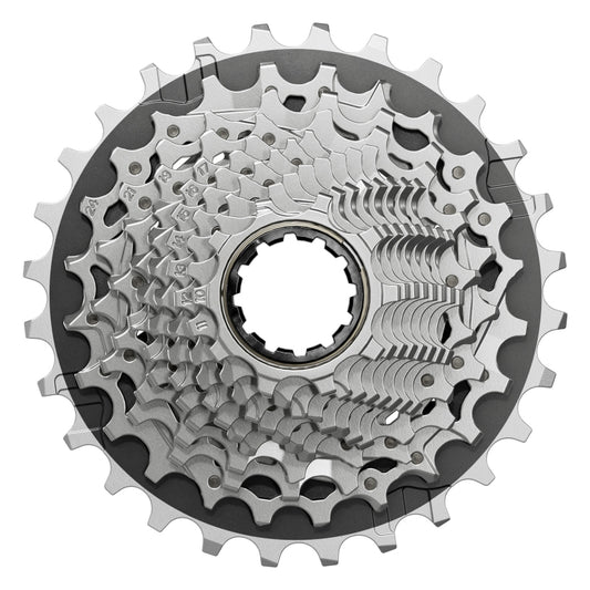 Cassettes and Cogs SRAM SRAM Force XG-1270 Cassette - 12-Speed 10-28t Silver For XDR Driver Body E1 Gray