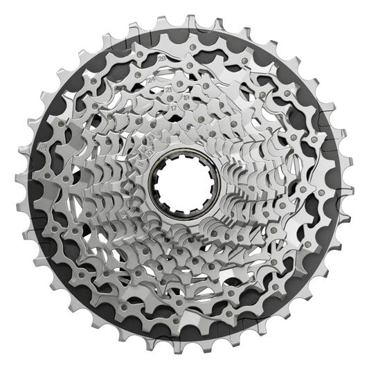 Cassettes and Cogs SRAM SRAM Force XG-1270 Cassette - 12-Speed 10-36t Silver For XDR Driver Body E1 Gray
