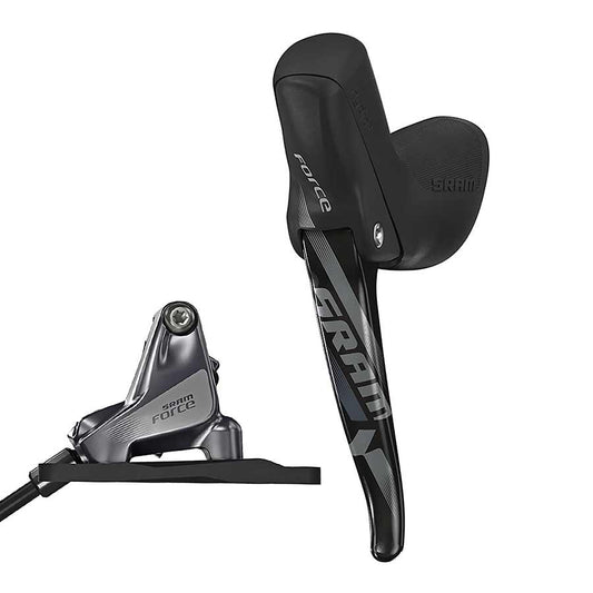 Disc Brake & Lever SRAM SRAM Force Hydraulic Disc Brake Cable-Actuated Dropper Remote Lever - Left/Front Flat Mount 950mm Dark Slate Gray