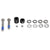 Disc Brake Adapters & Bolts SRAM Avid 20mm Disc Post Spacer Kit with Titanium Standard Bolts Gray