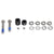 Disc Brake Adapters & Bolts SRAM Avid 20mm Disc Post Spacer Kit with Titanium CPS Bolts Gray