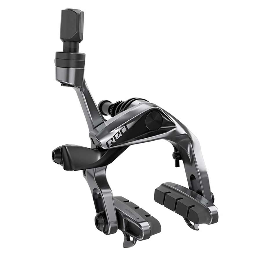Disc Brake Calipers SRAM SRAM Red AXS Rear Road Brake Caliper 10mm Nut Pad Compound Carbon Rims D1 Dark Slate Gray
