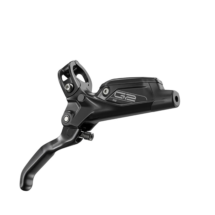 Disc Brake & Lever SRAM SRAM G2 RE Disc Brake and Lever - Rear Hydraulic Post Mount Gloss Black A2 Dark Slate Gray