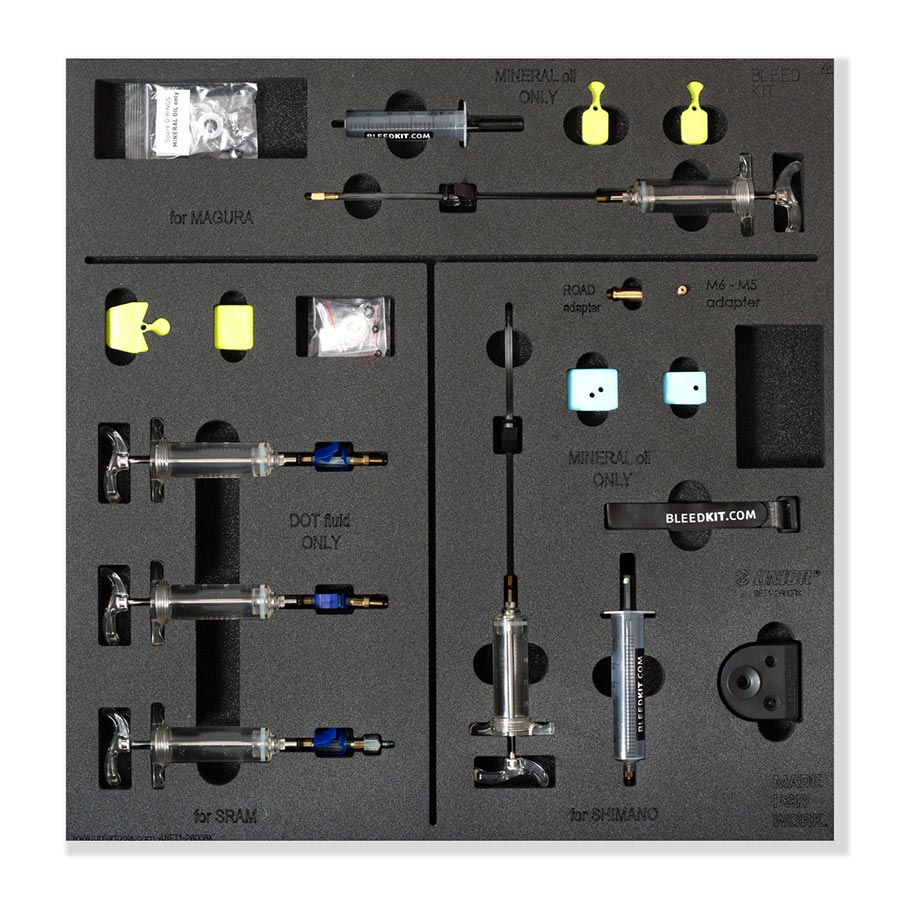 Disc Brake Bleed Kits and Fluids Unior Unior Bleedkit set Kit Dark Slate Gray