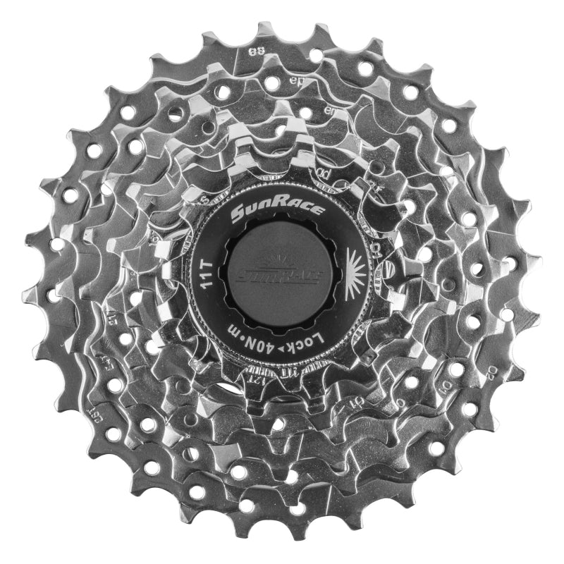 Cassettes and Cogs SunRace SunRace R86 Cassette - 8-Speed 11-28t Nickel Dim Gray