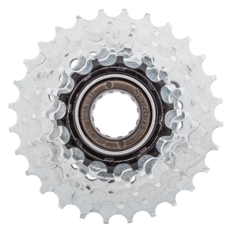 Freewheels SunRace SunRace M2A 6-speed Freewheel - 14-28t Chrome/Black Light Gray