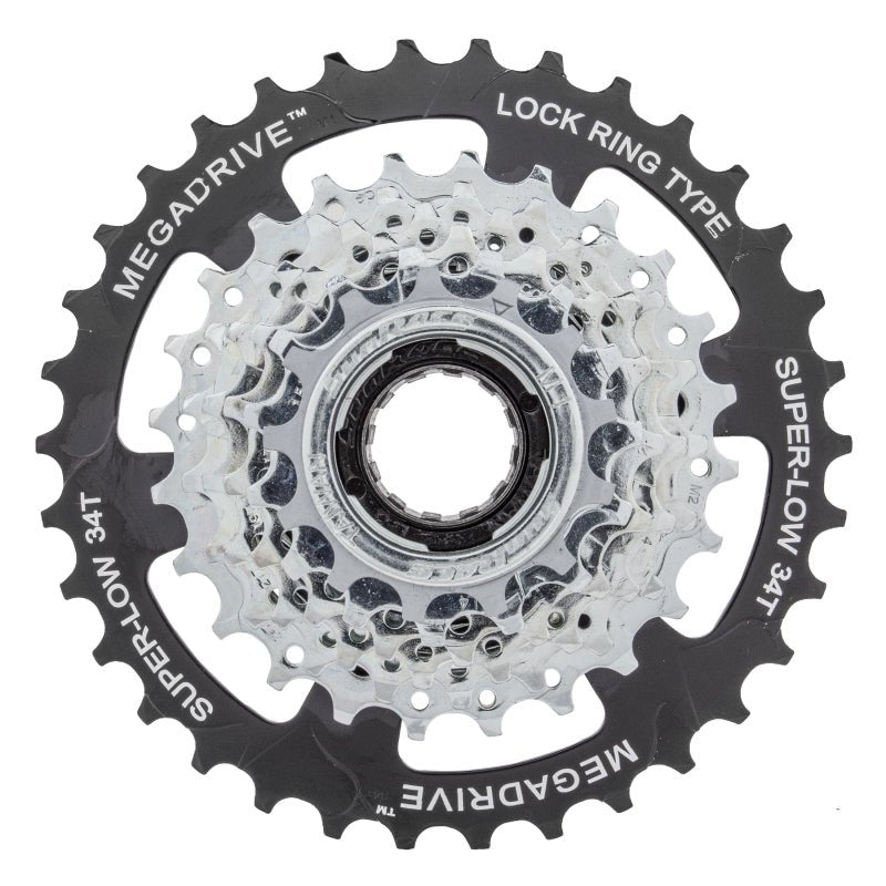 Freewheels SunRace Sunrace MF-M4S Freewheel 13-34t 7sp Chrome Dark Slate Gray