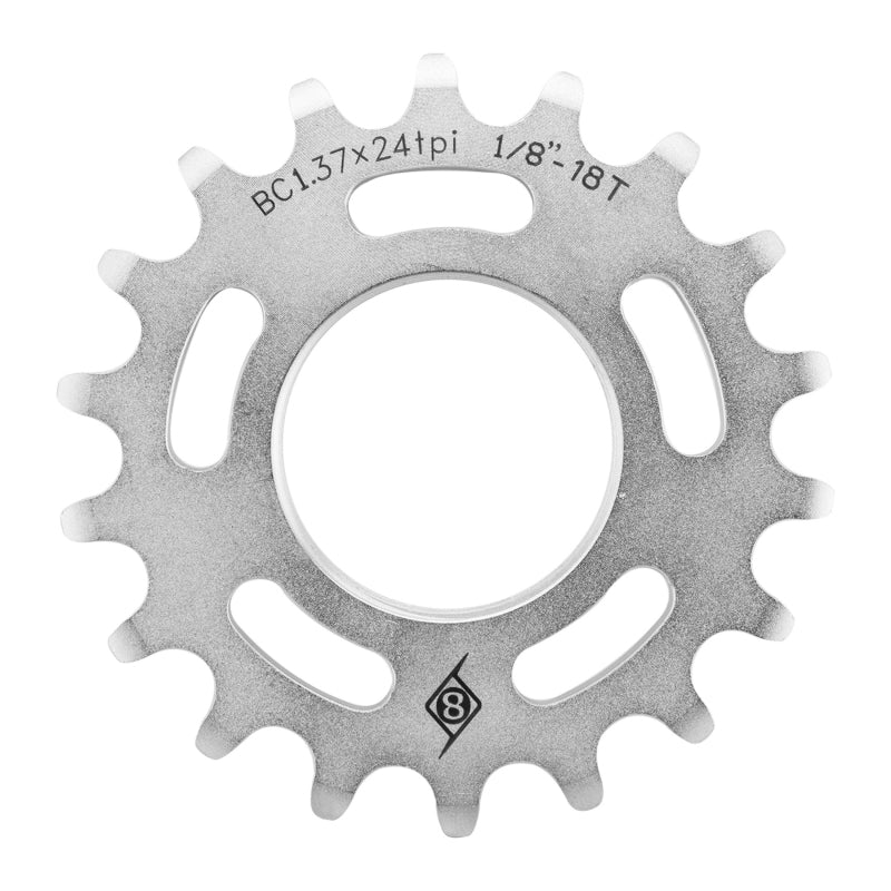 Cassettes and Cogs Origin8 Origin8 Track Cog 18T x 1/8` Gray
