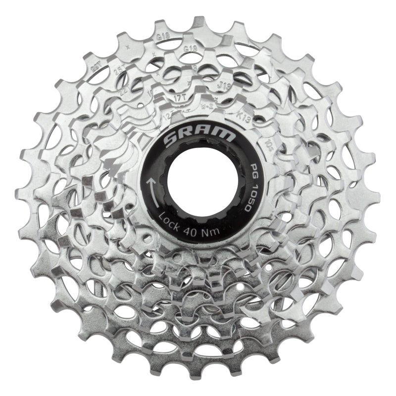 Cassettes and Cogs SRAM Sram PG-1050 11-28t Cassette Gray