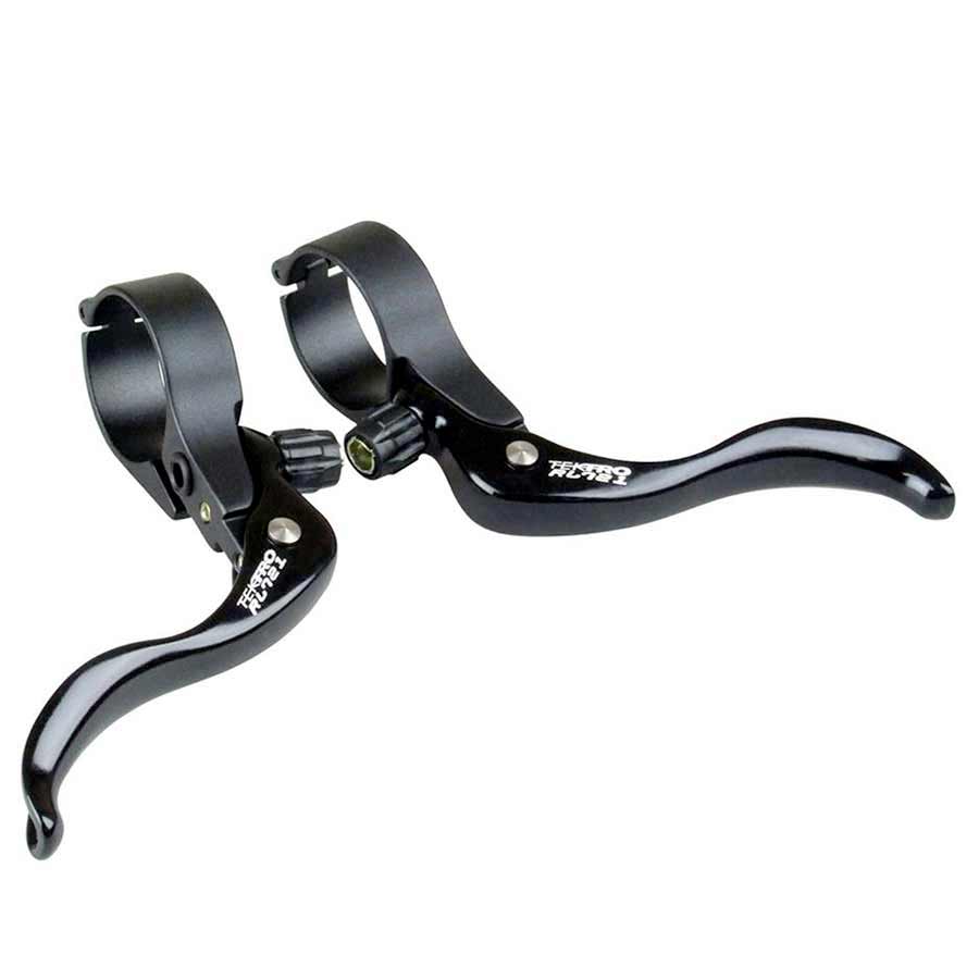 Drop Bar Inline Levers Tektro Tektro RL721 Cross Levers - 31.8mm Clamp Diameter Pair Matte Black Dark Slate Gray