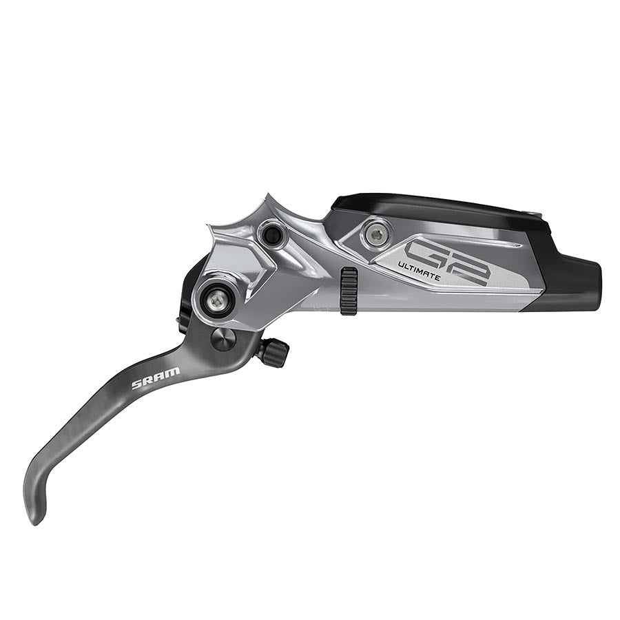 Brake Lever Parts and Accessories SRAM SRAM G2 Ultimate Disc Brake Lever Assembly - Carbon Lever Polar Grey Anodized A2 Dim Gray