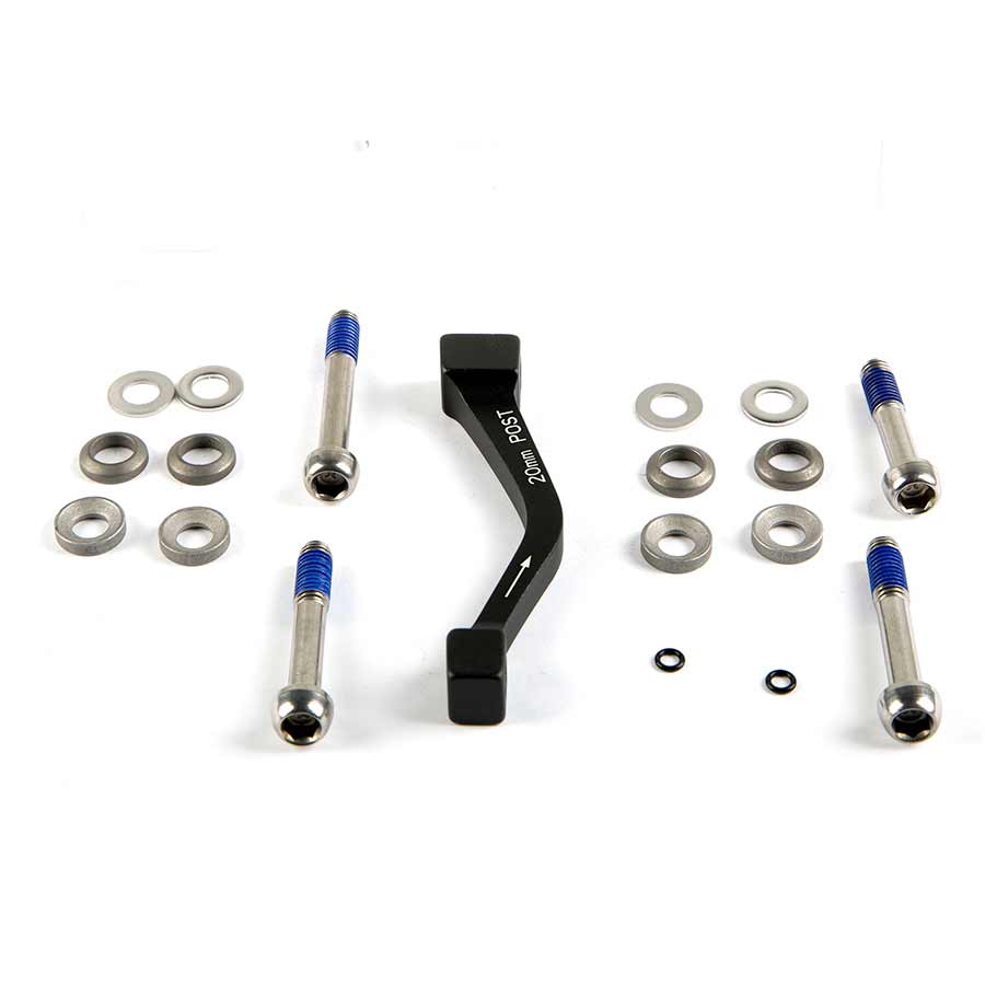 Disc Brake Adapters & Bolts SRAM SRAM/ Avid 20mm Post-Mount Disc Caliper to Post Mount Frame/Fork Adaptor Stainless Bolts Kits Regular CPS Calipers Light Gray