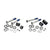 Disc Brake Adapters & Bolts SRAM Avid/ SRAM 20mm Post Mount Disc Brake Adaptor Fits 180mm Front 160mm Rear Rotors Dark Slate Gray