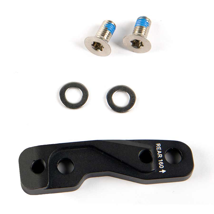 Disc Brake Adapters & Bolts SRAM SRAM 20mm Flat Mount Disc Brake Adaptor Fits 160mm Rear Rotors Dark Slate Gray