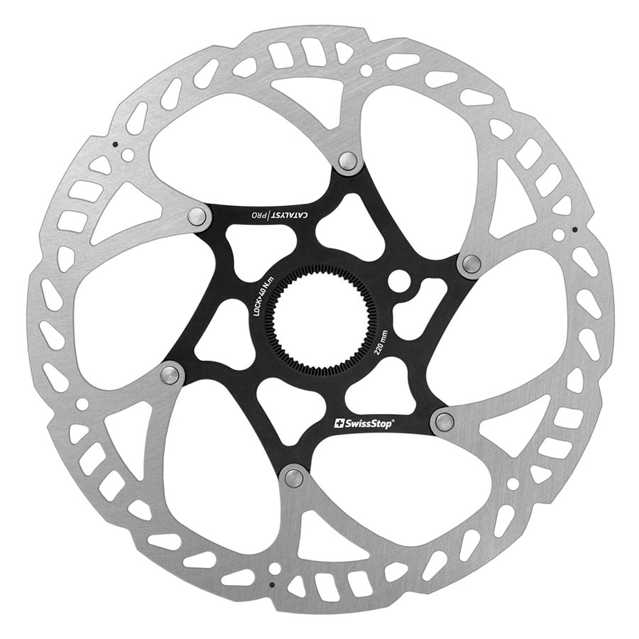 Disc Rotor SwissStop SwissStop Catalyst Pro Disc Rotor - 220mm CenterLock Silver/Black Gray