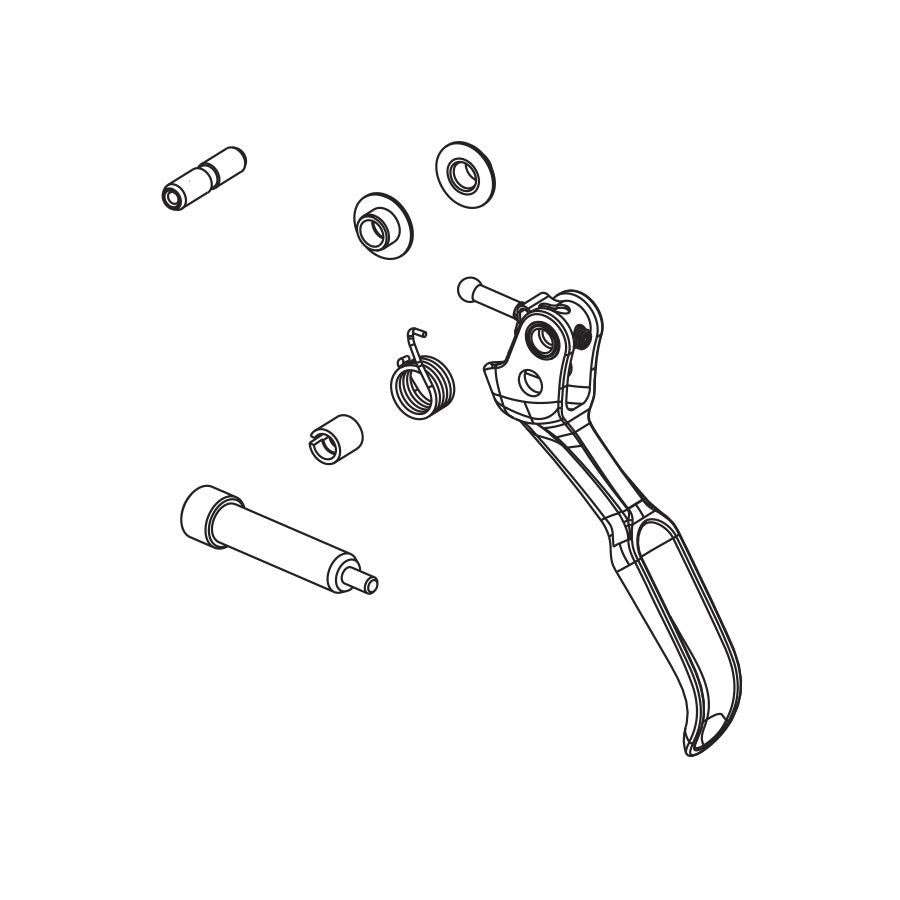 Brake Lever Parts and Accessories SRAM SRAM Level TLM Aluminum Lever Blade Assembly Includes Pivot Pin Pivot Bushings Lavender