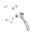 Brake Lever Parts and Accessories SRAM SRAM Level TL Aluminum Lever Blade Assembly Includes Pivot Pin Pivot Bushings Lavender