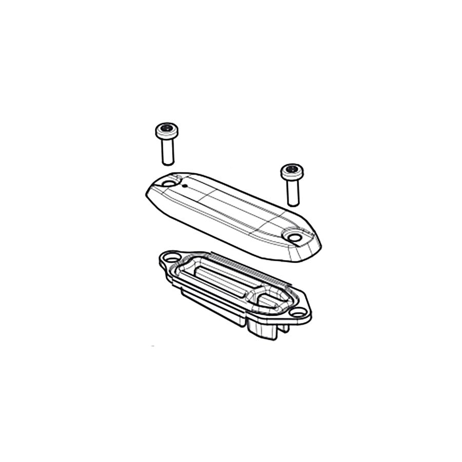 Brake Lever Parts and Accessories SRAM SRAM Guide Avid DB5 Reservoir Cap Kit - Includes Reservoir Cap Bladder Hardware Gray